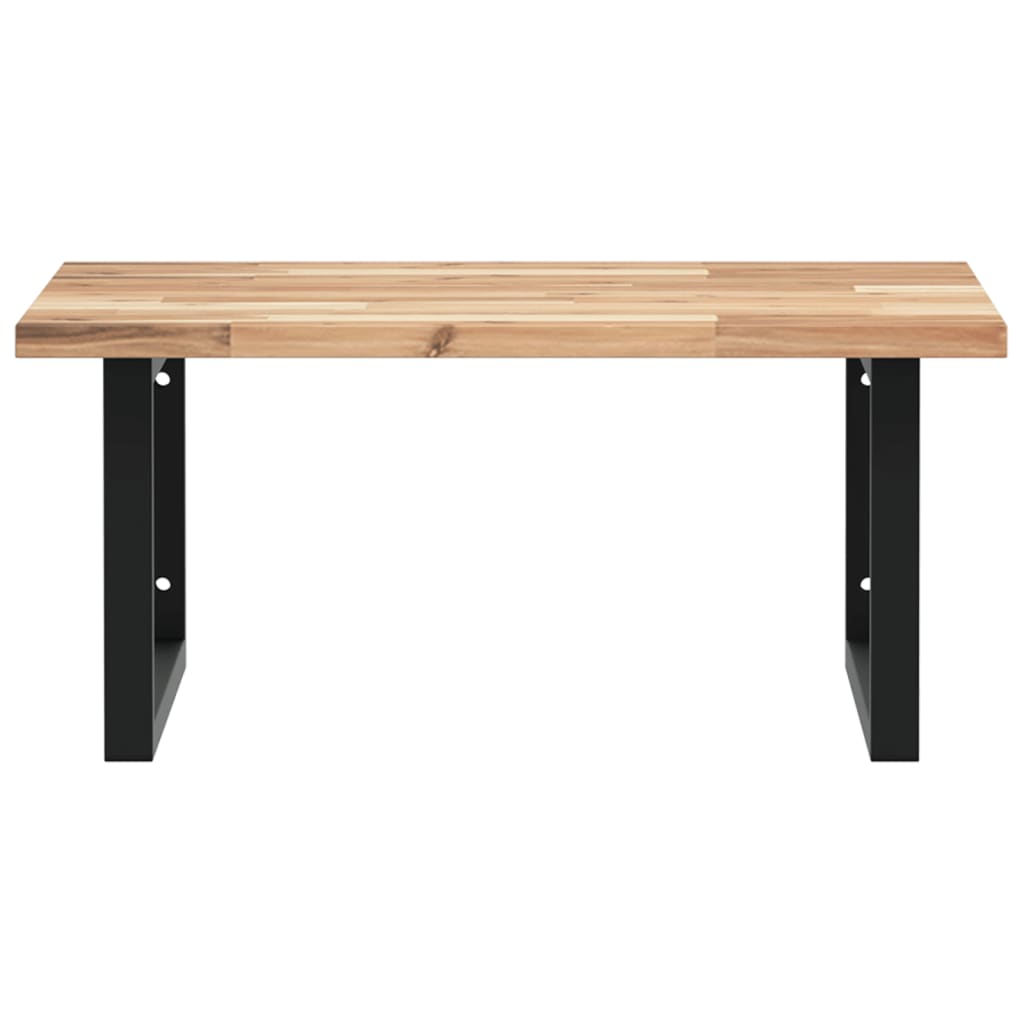 Badkamer wandschap staal en massief acaciahout is nu te koop bij PeponiXL, paradijselijk wonen!