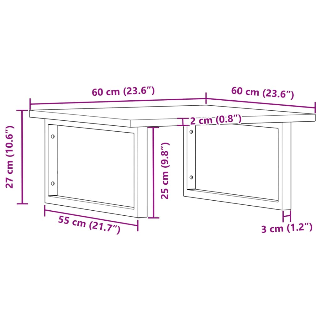 Badkamer wandschap staal en massief acaciahout is nu te koop bij PeponiXL, paradijselijk wonen!
