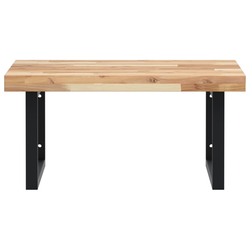 Badkamer wandschap staal en massief acaciahout is nu te koop bij PeponiXL, paradijselijk wonen!