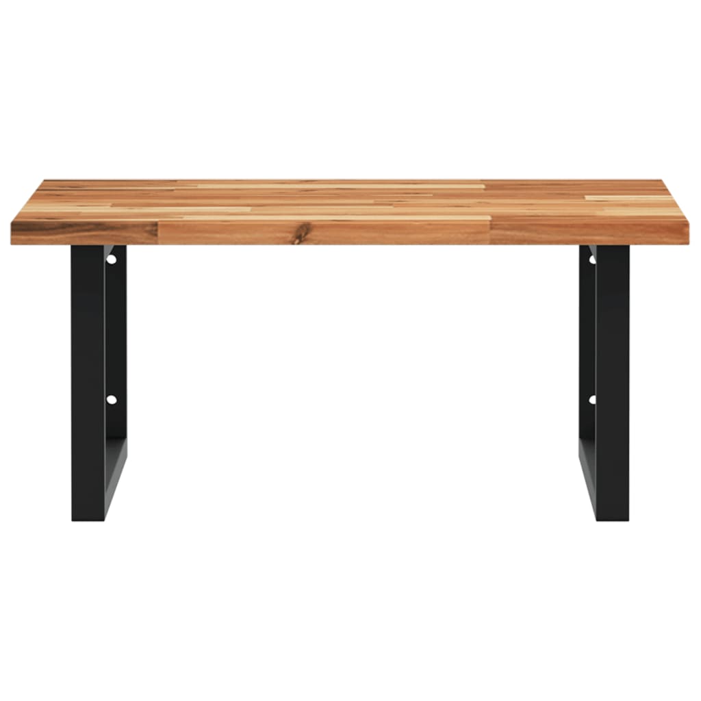Badkamer wandschap staal en massief acaciahout is nu te koop bij PeponiXL, paradijselijk wonen!