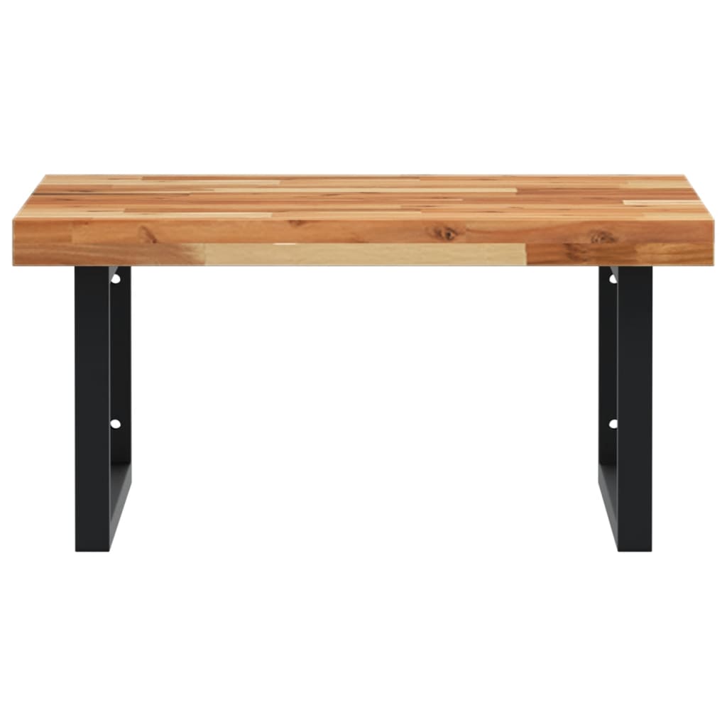 Badkamer wandschap staal en massief acaciahout is nu te koop bij PeponiXL, paradijselijk wonen!