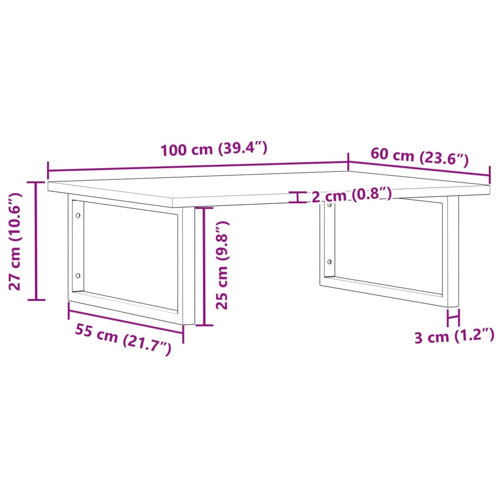 Badkamer wandschap staal en massief acaciahout is nu te koop bij PeponiXL, paradijselijk wonen!