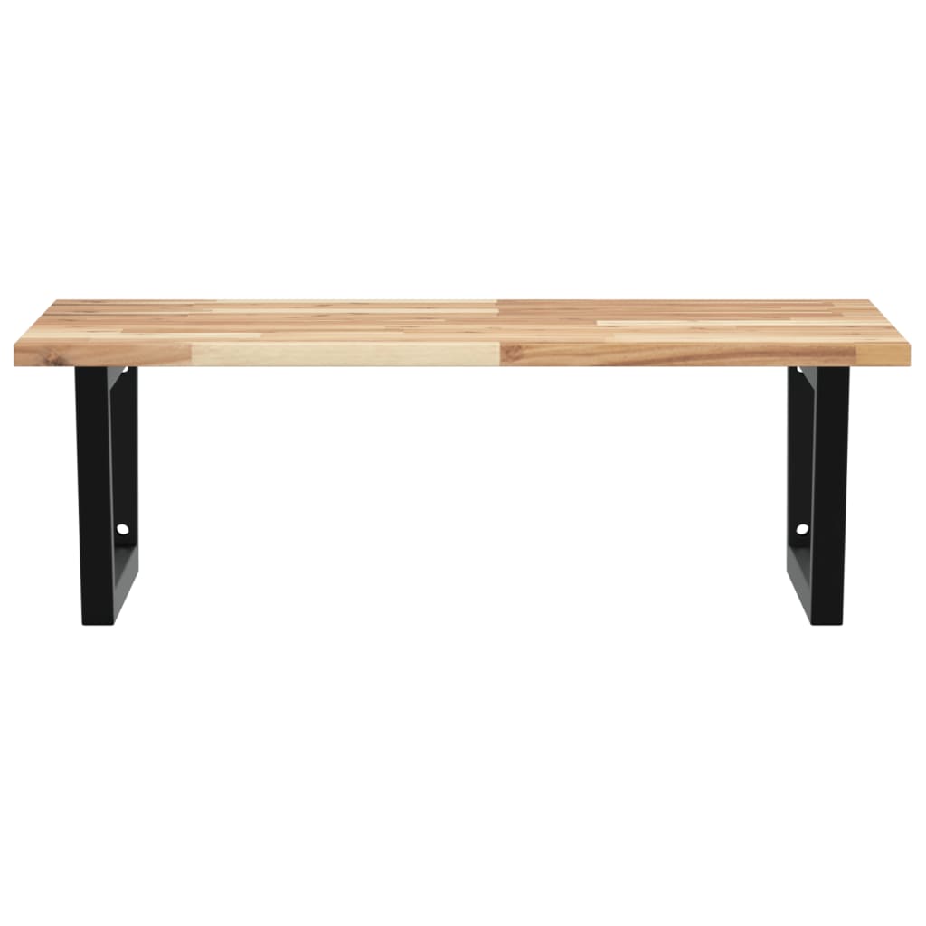Badkamer wandschap staal en massief acaciahout is nu te koop bij PeponiXL, paradijselijk wonen!