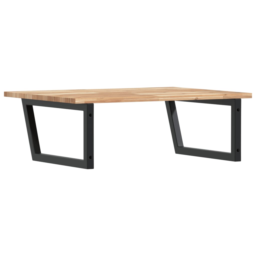 Badkamer wandschap staal en massief acaciahout is nu te koop bij PeponiXL, paradijselijk wonen!
