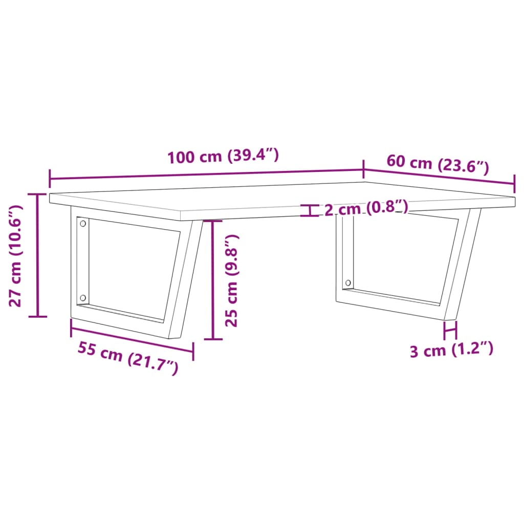 Badkamer wandschap staal en massief acaciahout is nu te koop bij PeponiXL, paradijselijk wonen!