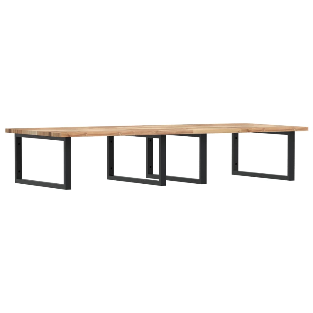 Badkamer wandschap staal en massief acaciahout is nu te koop bij PeponiXL, paradijselijk wonen!