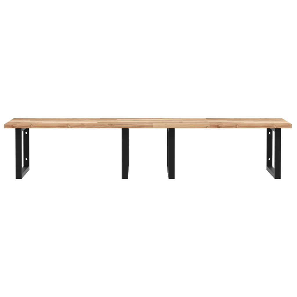 Badkamer wandschap staal en massief acaciahout is nu te koop bij PeponiXL, paradijselijk wonen!