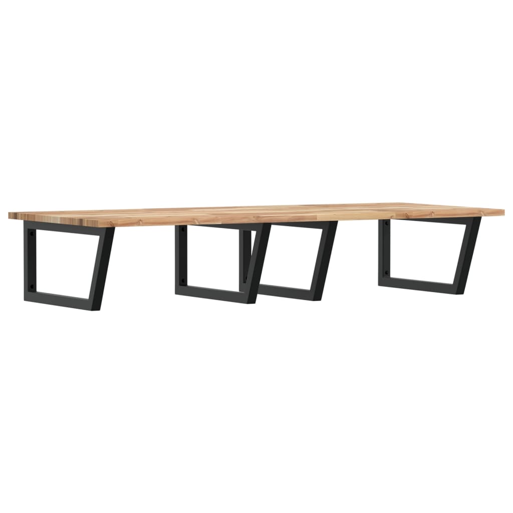 Badkamer wandschap staal en massief acaciahout is nu te koop bij PeponiXL, paradijselijk wonen!