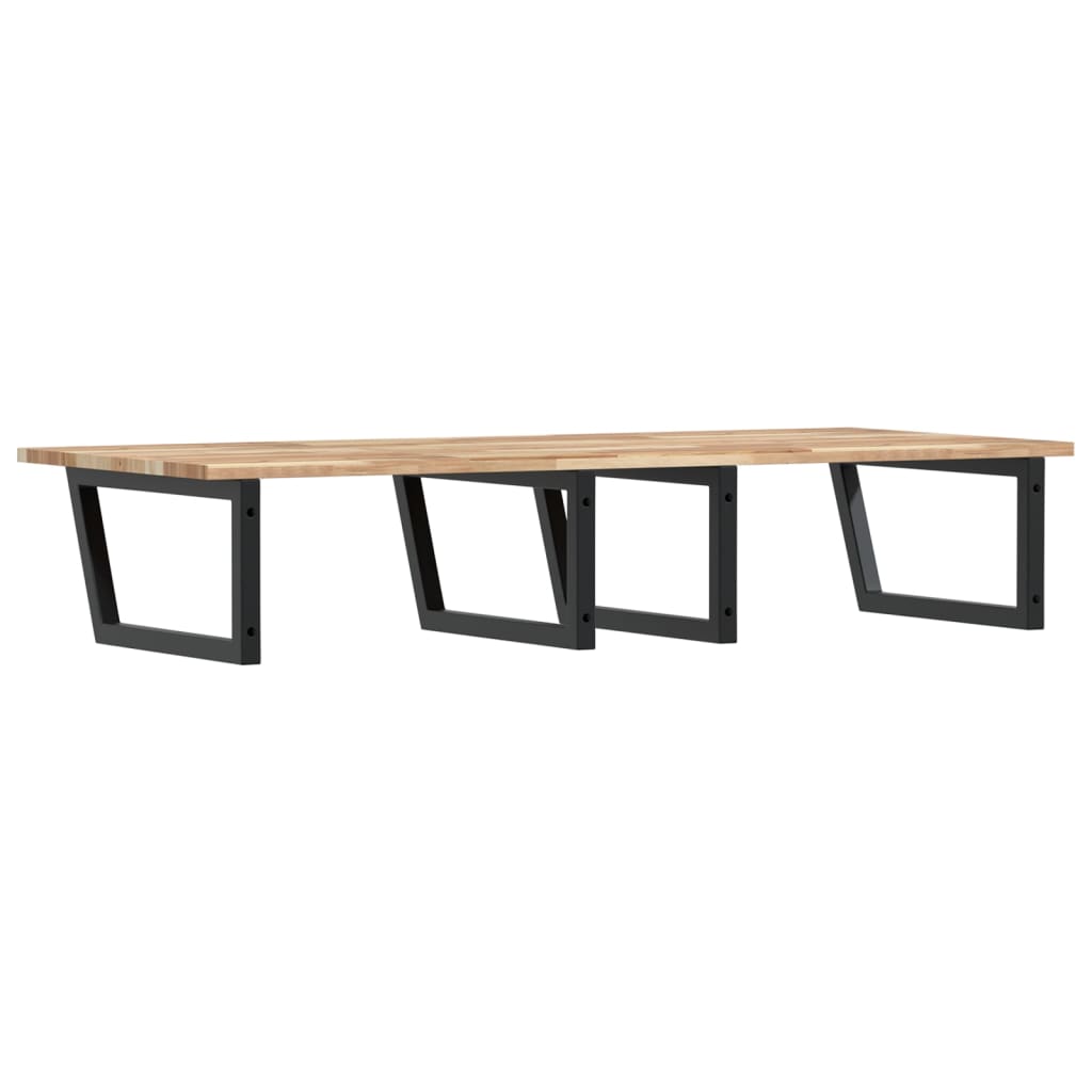 Badkamer wandschap staal en massief acaciahout is nu te koop bij PeponiXL, paradijselijk wonen!