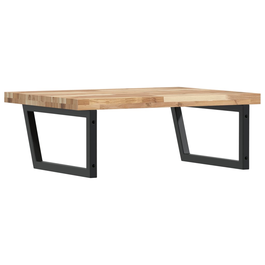 Badkamer wandschap staal en massief acaciahout is nu te koop bij PeponiXL, paradijselijk wonen!