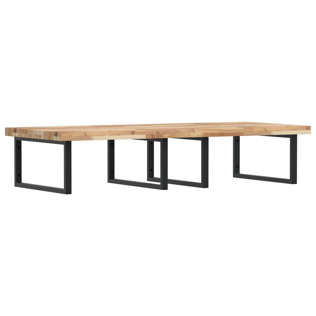 Badkamer wandschap staal en massief acaciahout is nu te koop bij PeponiXL, paradijselijk wonen!