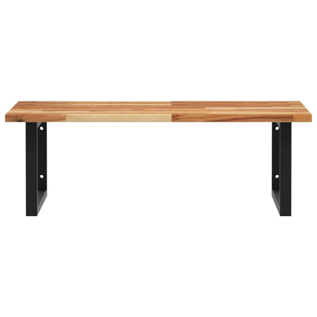Badkamer wandschap staal en massief acaciahout is nu te koop bij PeponiXL, paradijselijk wonen!
