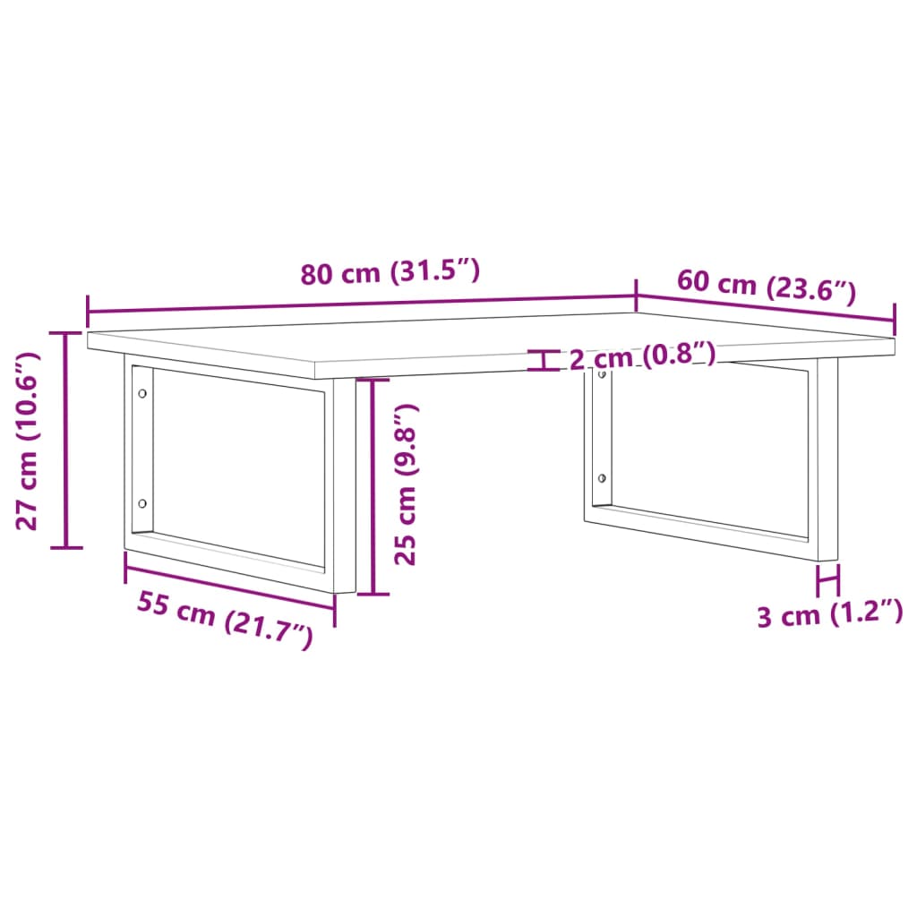 Badkamer wandschap staal en massief acaciahout is nu te koop bij PeponiXL, paradijselijk wonen!