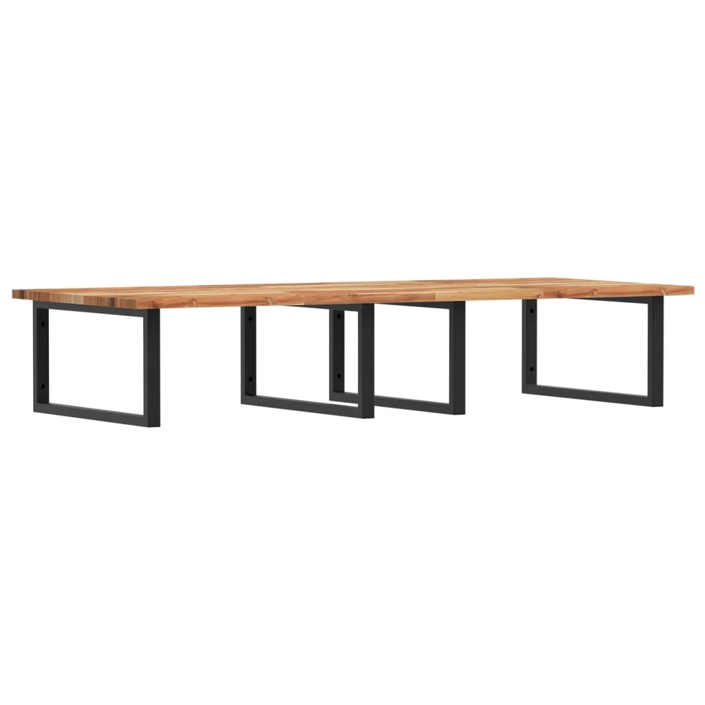 Badkamer wandschap staal en massief acaciahout is nu te koop bij PeponiXL, paradijselijk wonen!