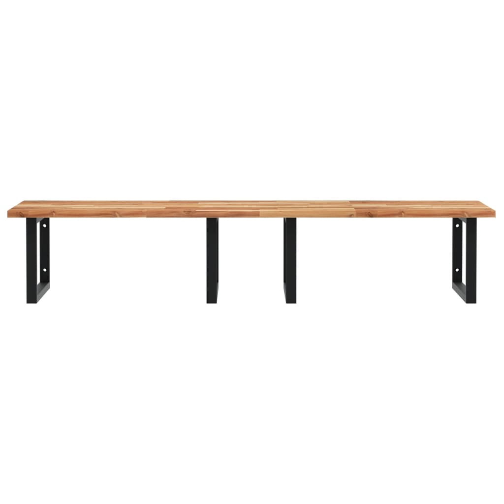 Badkamer wandschap staal en massief acaciahout is nu te koop bij PeponiXL, paradijselijk wonen!
