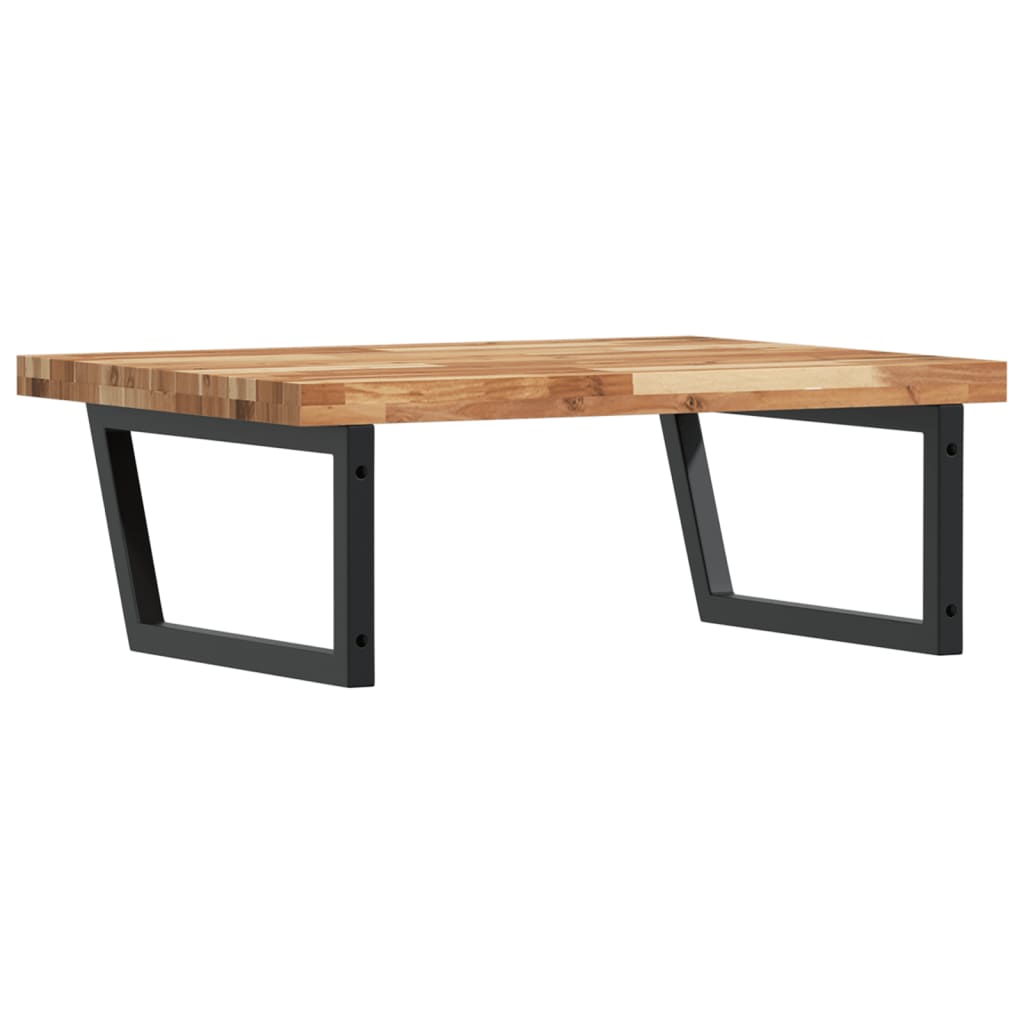 Badkamer wandschap staal en massief acaciahout is nu te koop bij PeponiXL, paradijselijk wonen!