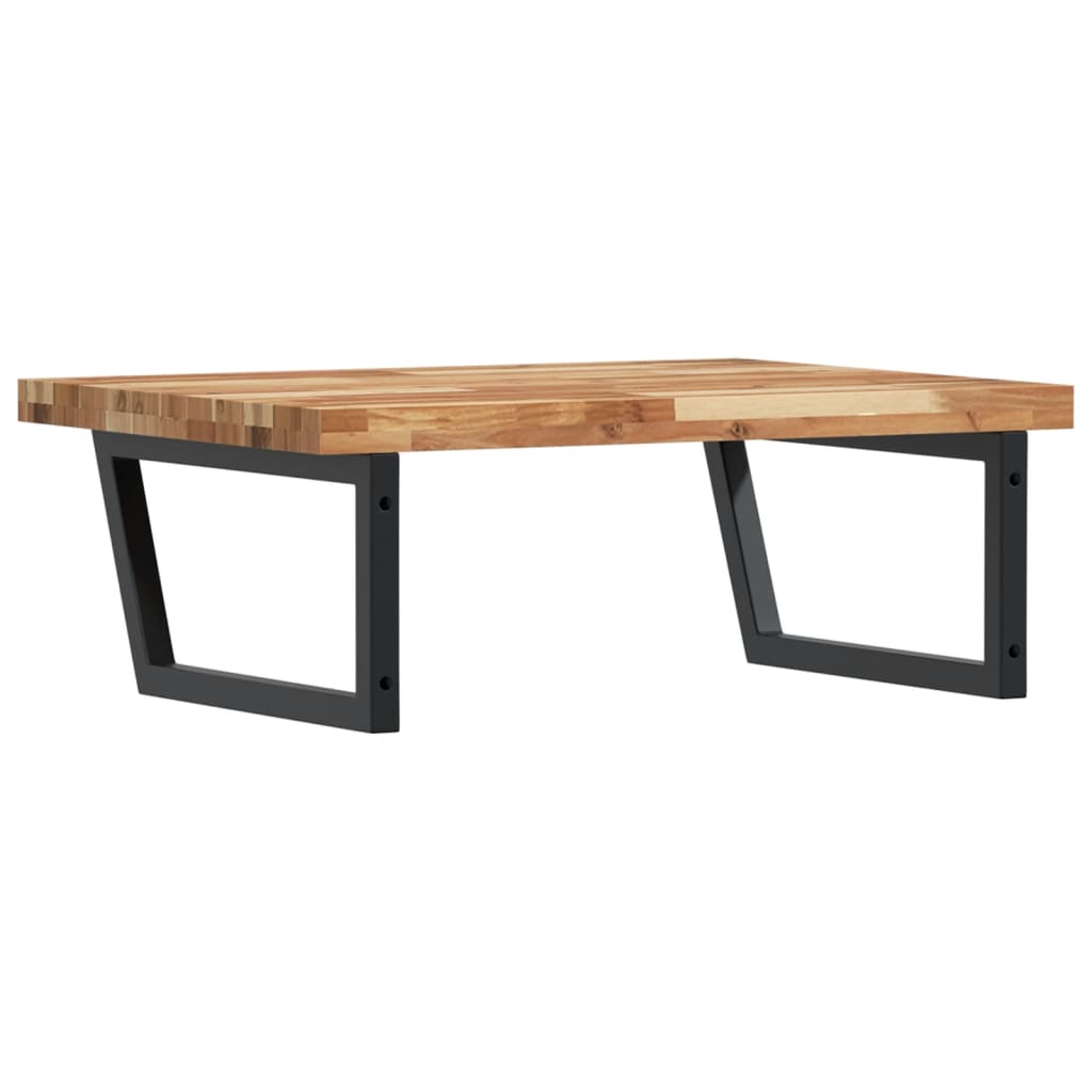 Badkamer wandschap staal en massief acaciahout is nu te koop bij PeponiXL, paradijselijk wonen!