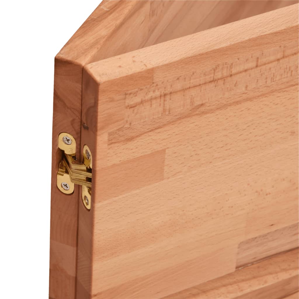 Badkamer wandschap staal en massief beukenhout is nu te koop bij PeponiXL, paradijselijk wonen!