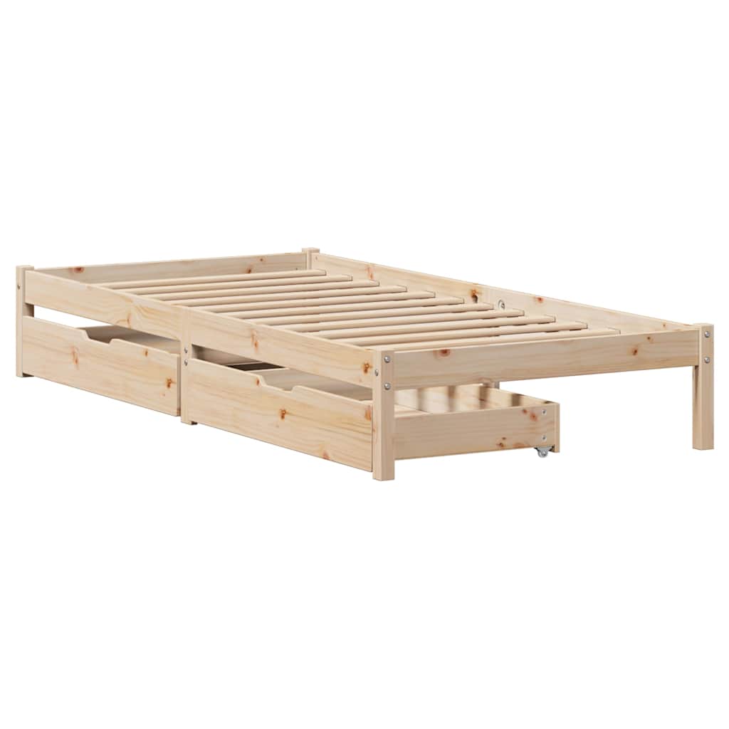 Bedframe zonder matras massief grenenhout 90x190 cm is nu te koop bij PeponiXL, paradijselijk wonen!