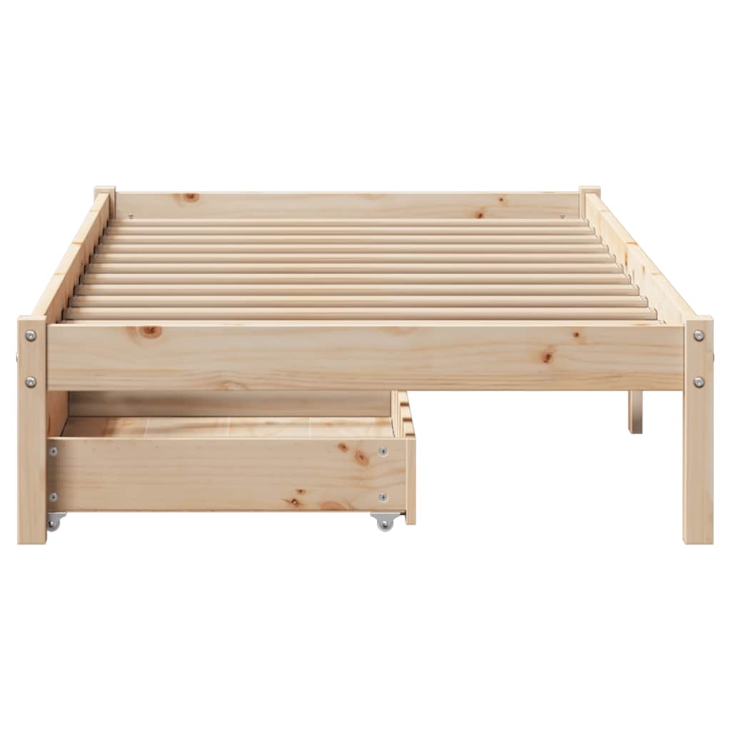 Bedframe zonder matras massief grenenhout 90x190 cm is nu te koop bij PeponiXL, paradijselijk wonen!