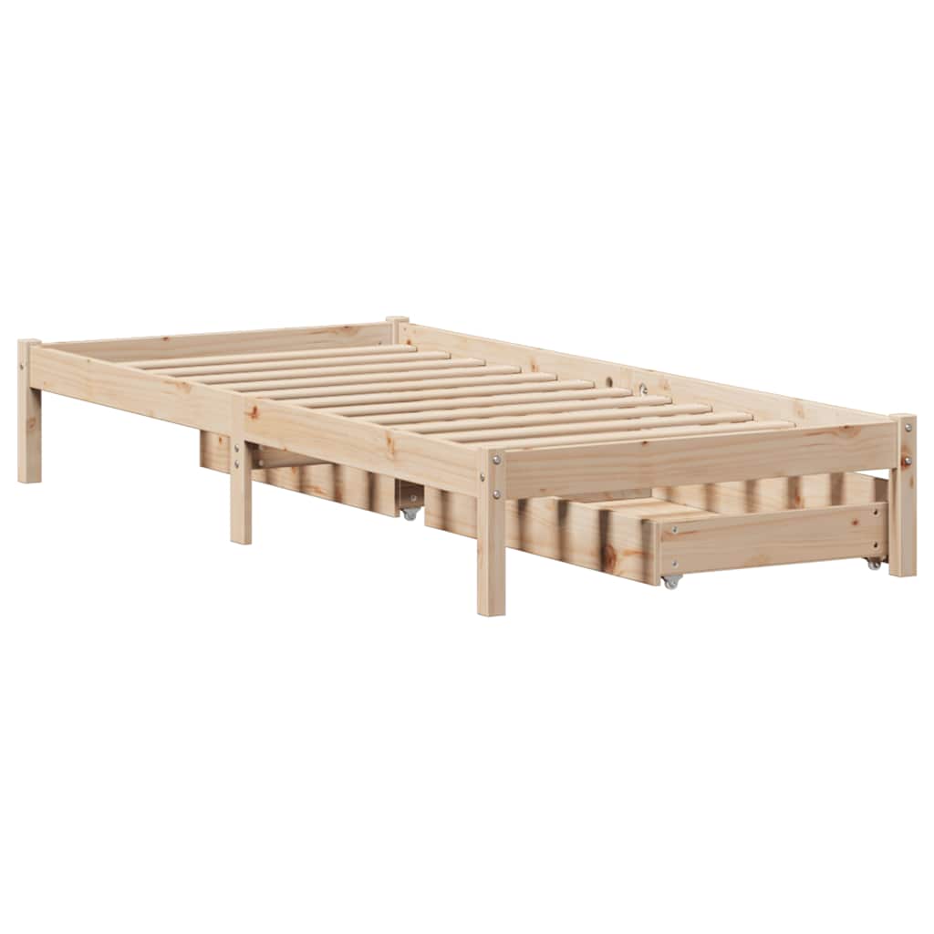 Bedframe zonder matras massief grenenhout 90x190 cm is nu te koop bij PeponiXL, paradijselijk wonen!