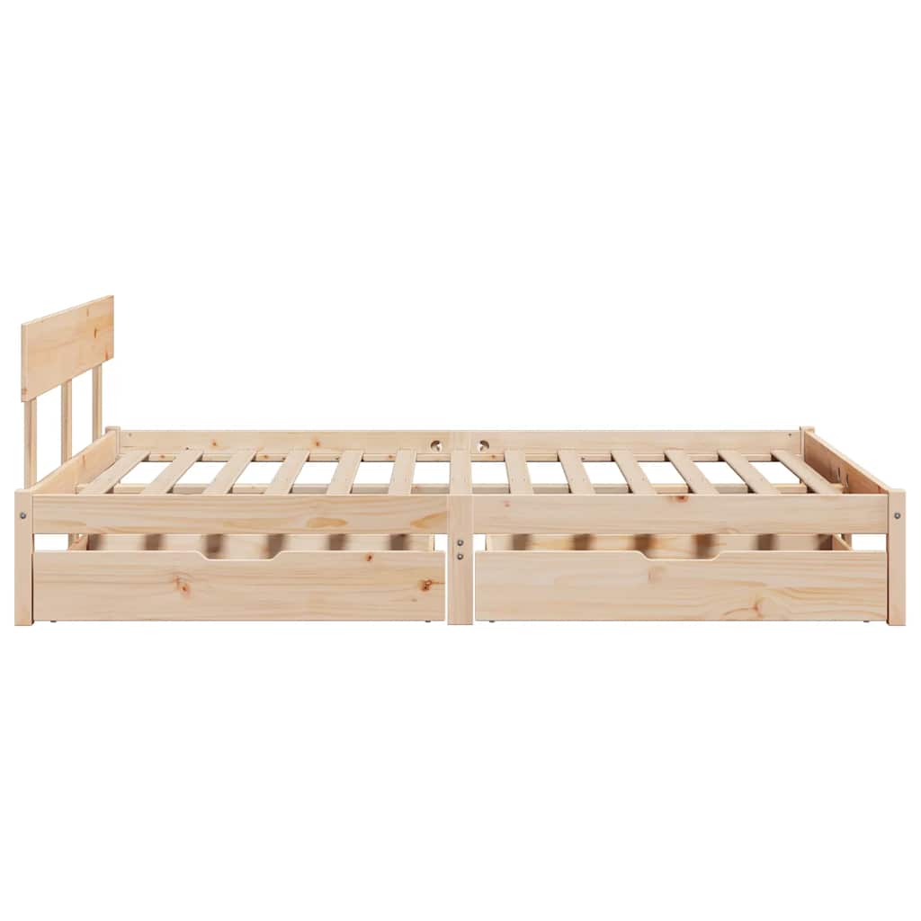Bedframe zonder matras massief grenenhout 140x190 cm is nu te koop bij PeponiXL, paradijselijk wonen!