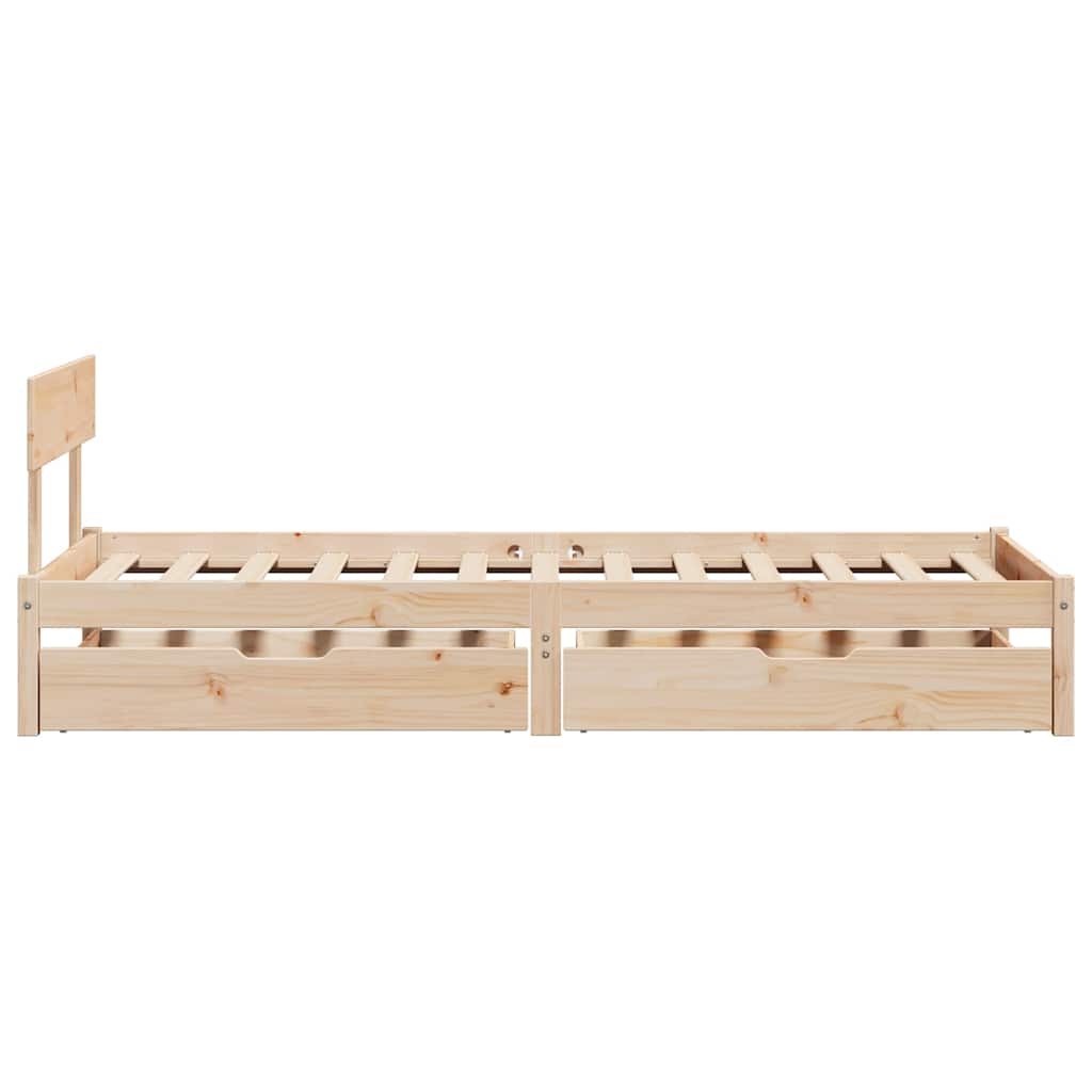 Bedframe zonder matras massief grenenhout 90x200 cm is nu te koop bij PeponiXL, paradijselijk wonen!