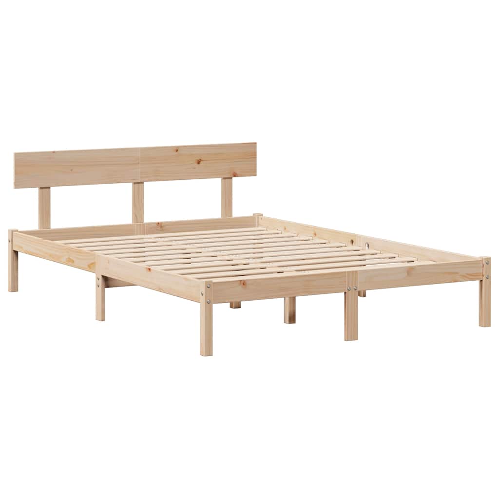 Bedframe zonder matras massief grenenhout 140x200 cm is nu te koop bij PeponiXL, paradijselijk wonen!