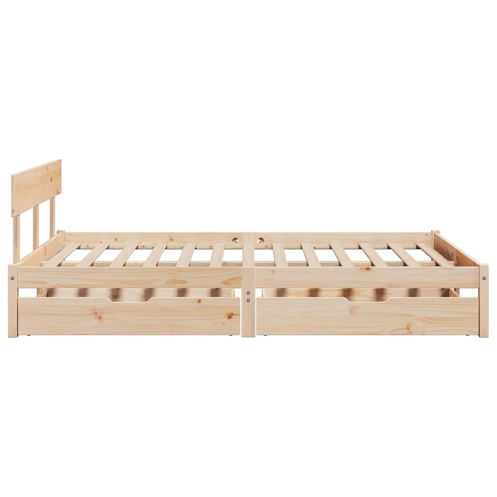 Bedframe zonder matras massief grenenhout 150x200 cm is nu te koop bij PeponiXL, paradijselijk wonen!