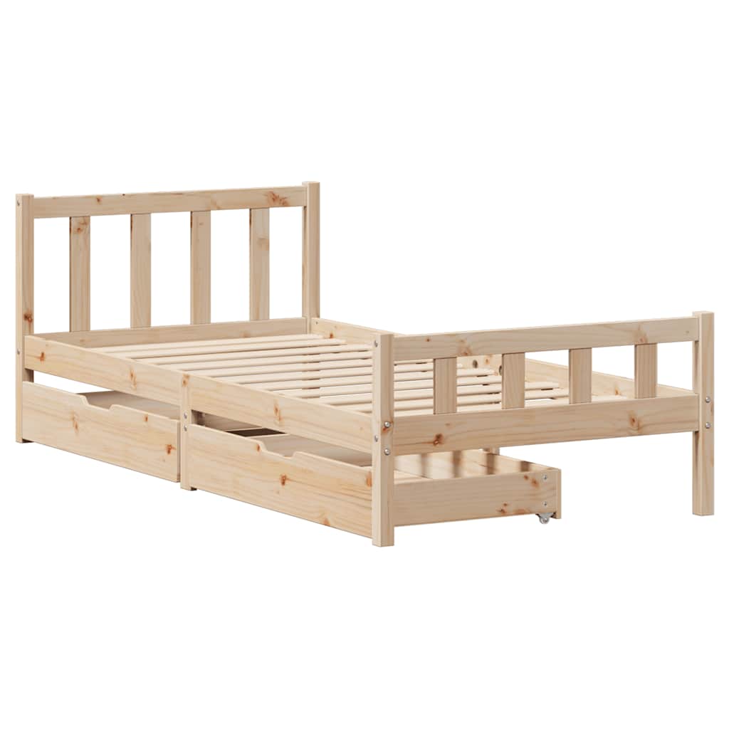 Bedframe zonder matras massief grenenhout 90x190 cm is nu te koop bij PeponiXL, paradijselijk wonen!
