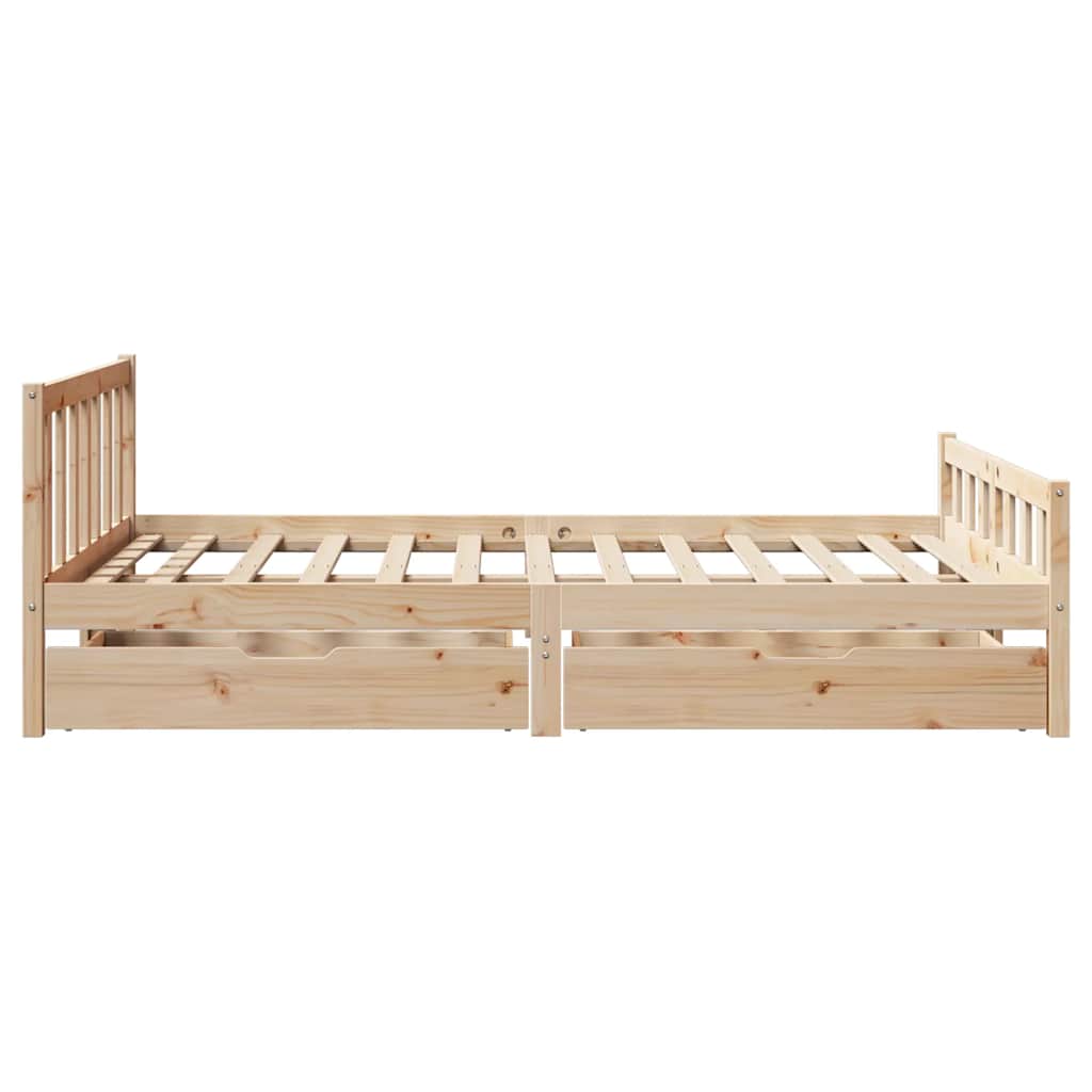 Bedframe zonder matras massief grenenhout 120x190 cm is nu te koop bij PeponiXL, paradijselijk wonen!