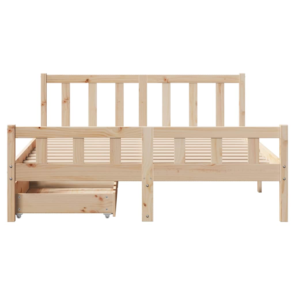 Bedframe zonder matras massief grenenhout 160x200 cm is nu te koop bij PeponiXL, paradijselijk wonen!