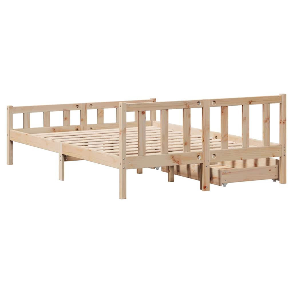 Bedframe zonder matras massief grenenhout 160x200 cm is nu te koop bij PeponiXL, paradijselijk wonen!