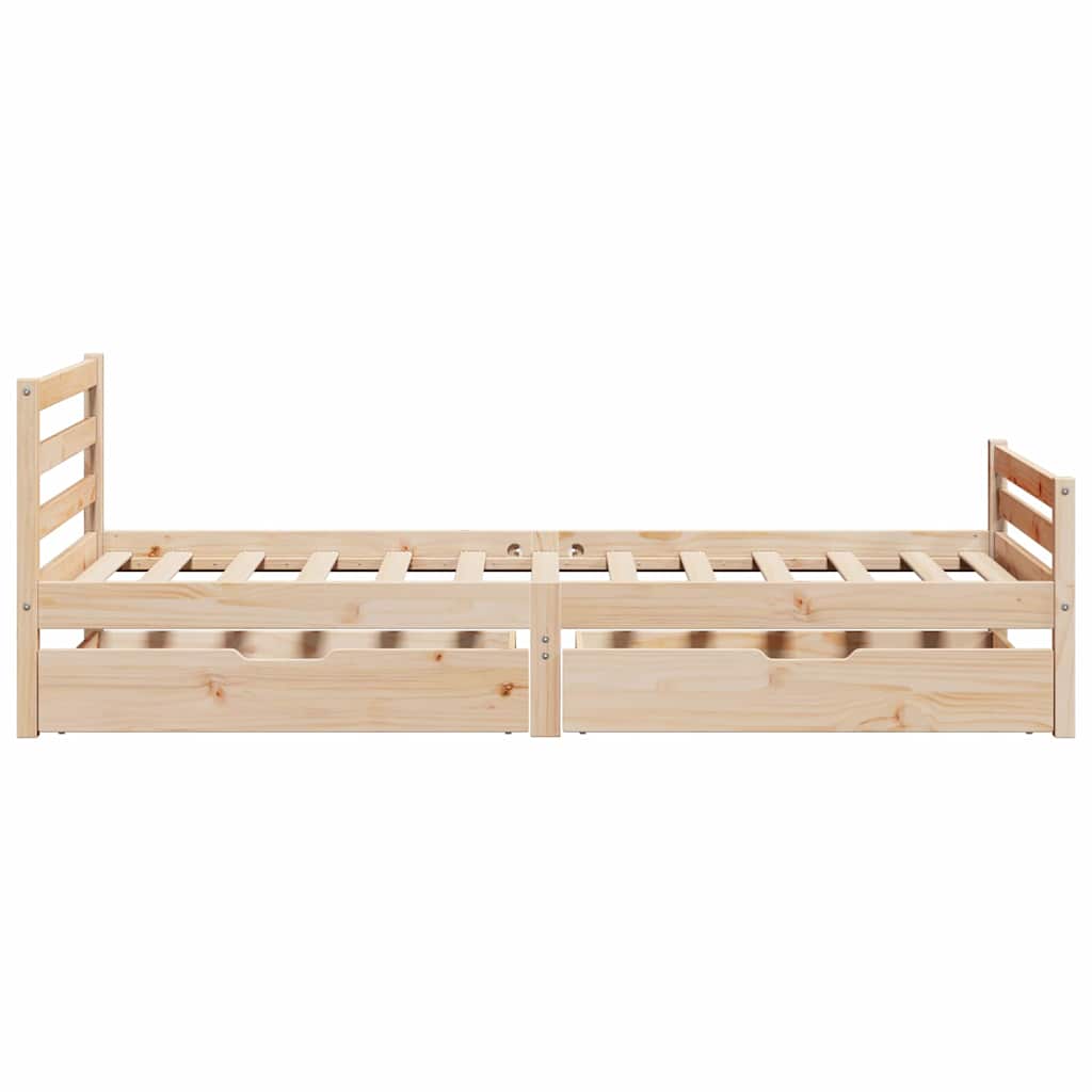 Bedframe zonder matras massief grenenhout 90x200 cm is nu te koop bij PeponiXL, paradijselijk wonen!