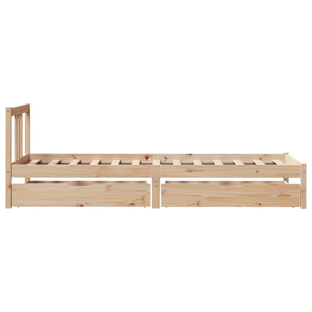 Bedframe zonder matras massief grenenhout 75x190 cm is nu te koop bij PeponiXL, paradijselijk wonen!