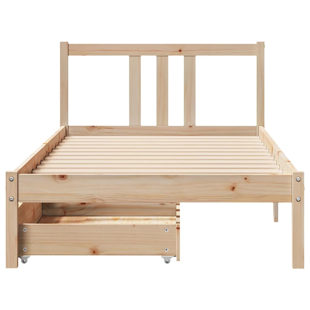 Bedframe zonder matras massief grenenhout 90x190 cm is nu te koop bij PeponiXL, paradijselijk wonen!