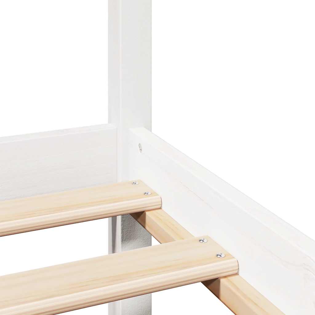 Bedframe zonder matras massief grenenhout wit 90x200 cm is nu te koop bij PeponiXL, paradijselijk wonen!