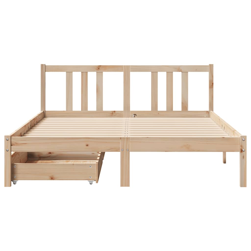Bedframe zonder matras massief grenenhout 120x200 cm is nu te koop bij PeponiXL, paradijselijk wonen!