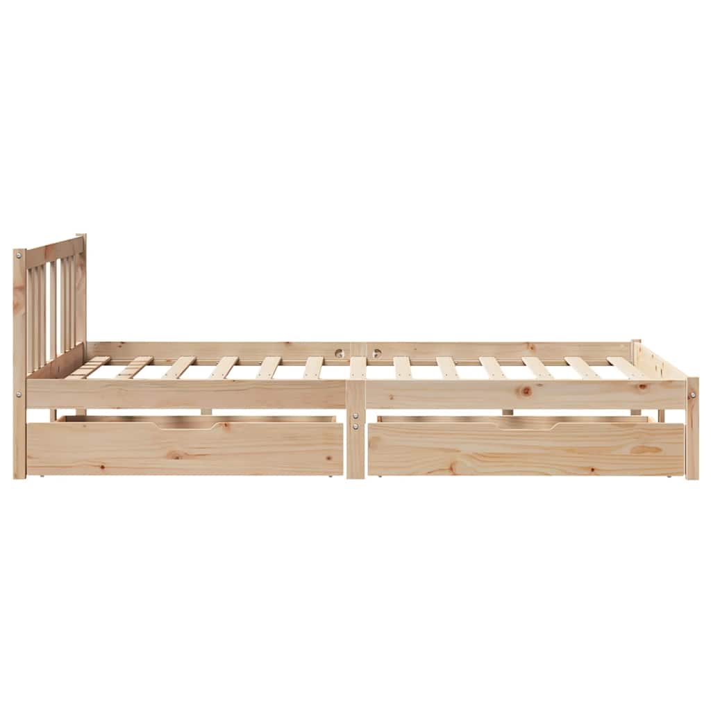 Bedframe zonder matras massief grenenhout 120x200 cm is nu te koop bij PeponiXL, paradijselijk wonen!