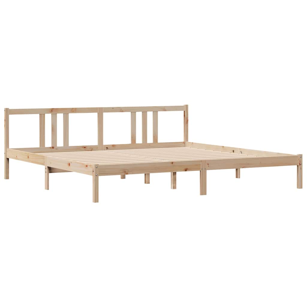 Bedframe zonder matras massief grenenhout 200x200 cm is nu te koop bij PeponiXL, paradijselijk wonen!