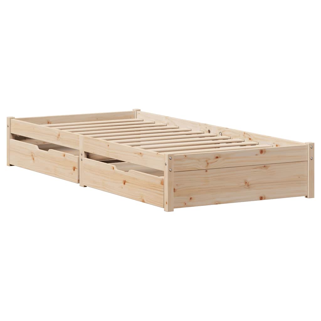 Bedframe zonder matras massief grenenhout 75x190 cm is nu te koop bij PeponiXL, paradijselijk wonen!