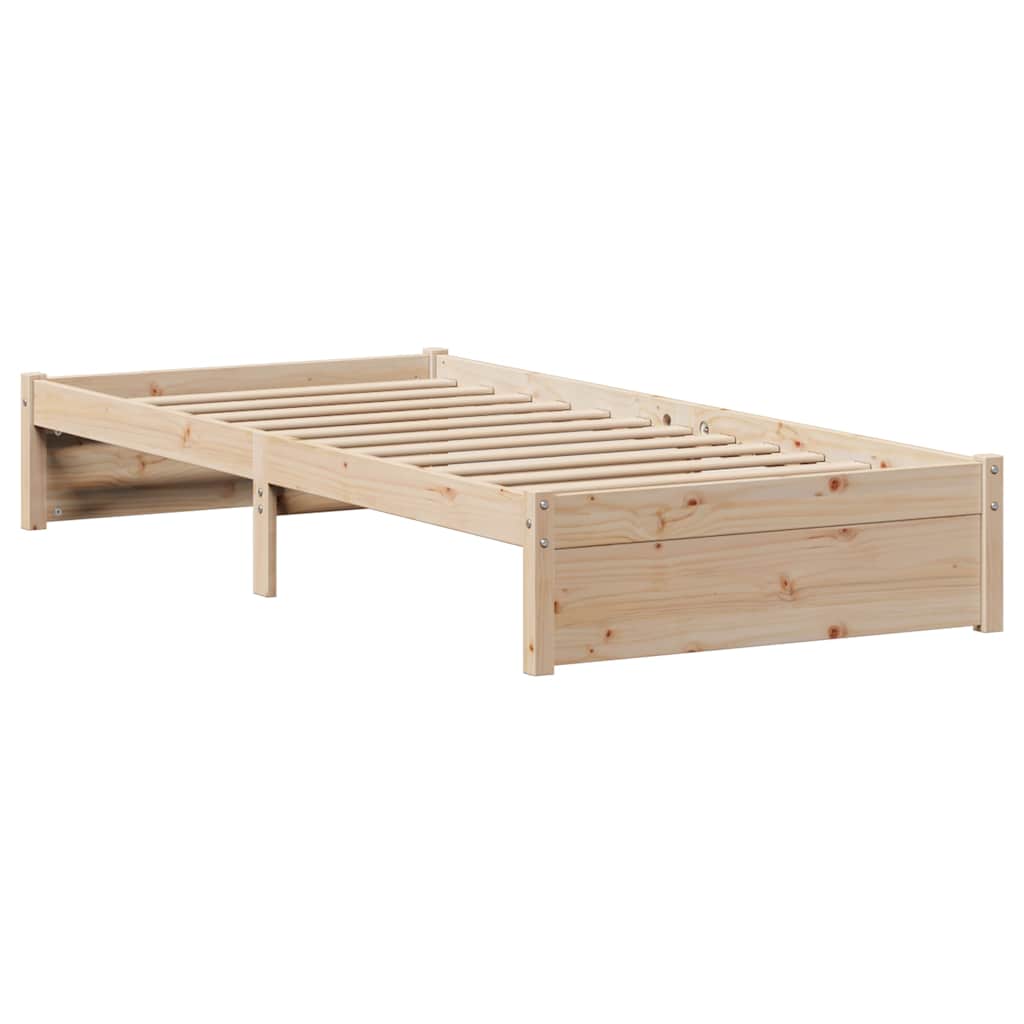 Bedframe zonder matras massief grenenhout 75x190 cm is nu te koop bij PeponiXL, paradijselijk wonen!