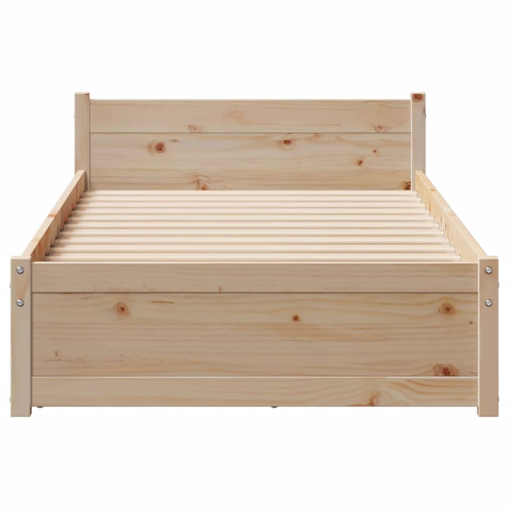 Bedframe zonder matras massief grenenhout 75x190 cm is nu te koop bij PeponiXL, paradijselijk wonen!