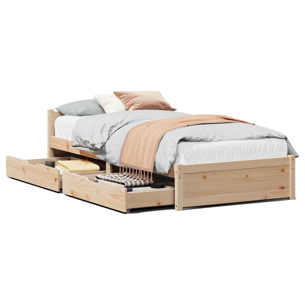 Bedframe zonder matras massief grenenhout 90x190 cm is nu te koop bij PeponiXL, paradijselijk wonen!