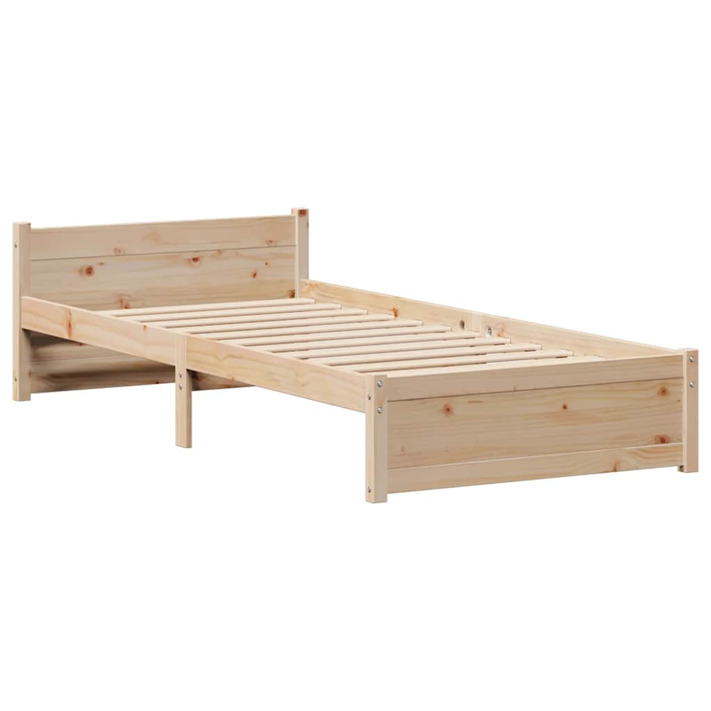 Bedframe zonder matras massief grenenhout 90x190 cm is nu te koop bij PeponiXL, paradijselijk wonen!