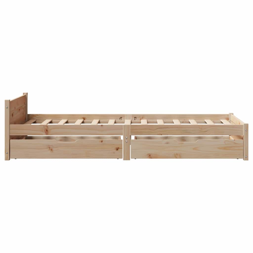 Bedframe zonder matras massief grenenhout 90x190 cm is nu te koop bij PeponiXL, paradijselijk wonen!