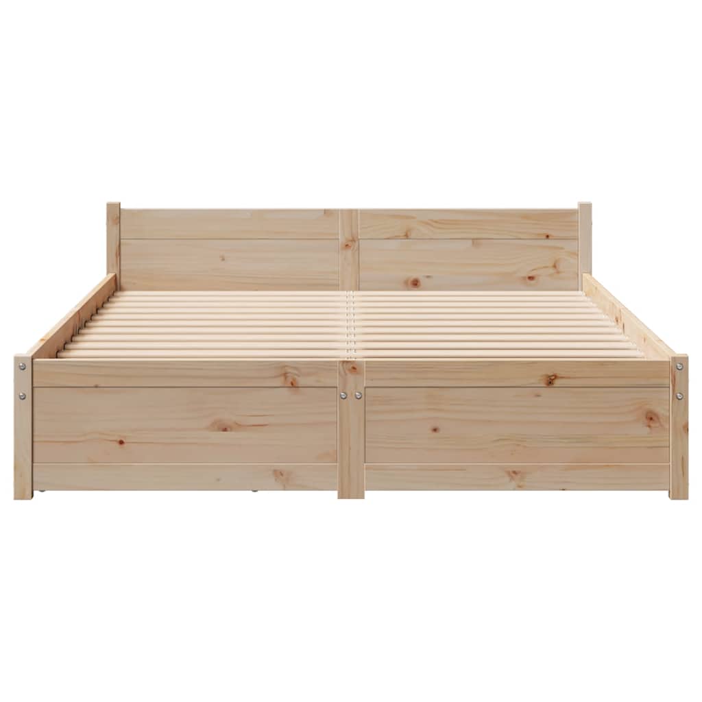 Bedframe zonder matras massief grenenhout 140x190 cm is nu te koop bij PeponiXL, paradijselijk wonen!