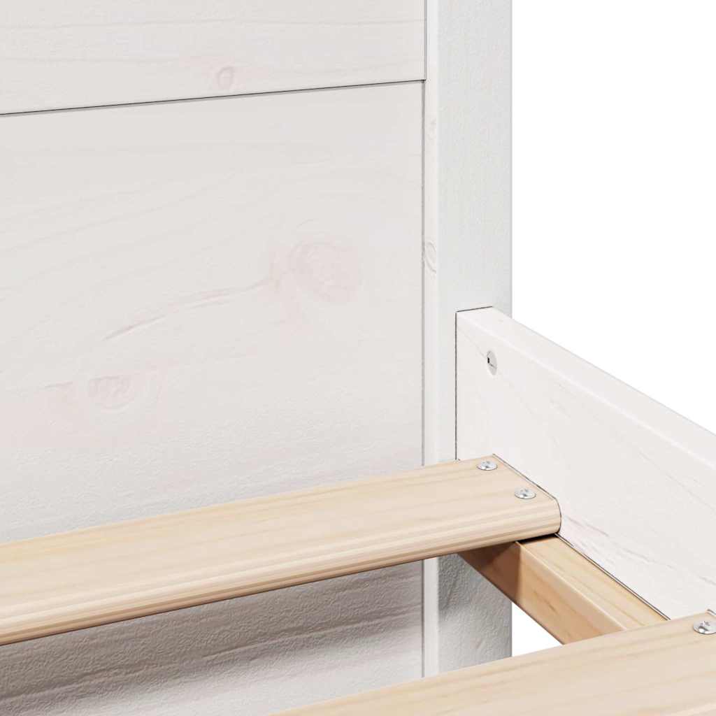 Bedframe zonder matras massief grenenhout wit 140x200 cm is nu te koop bij PeponiXL, paradijselijk wonen!