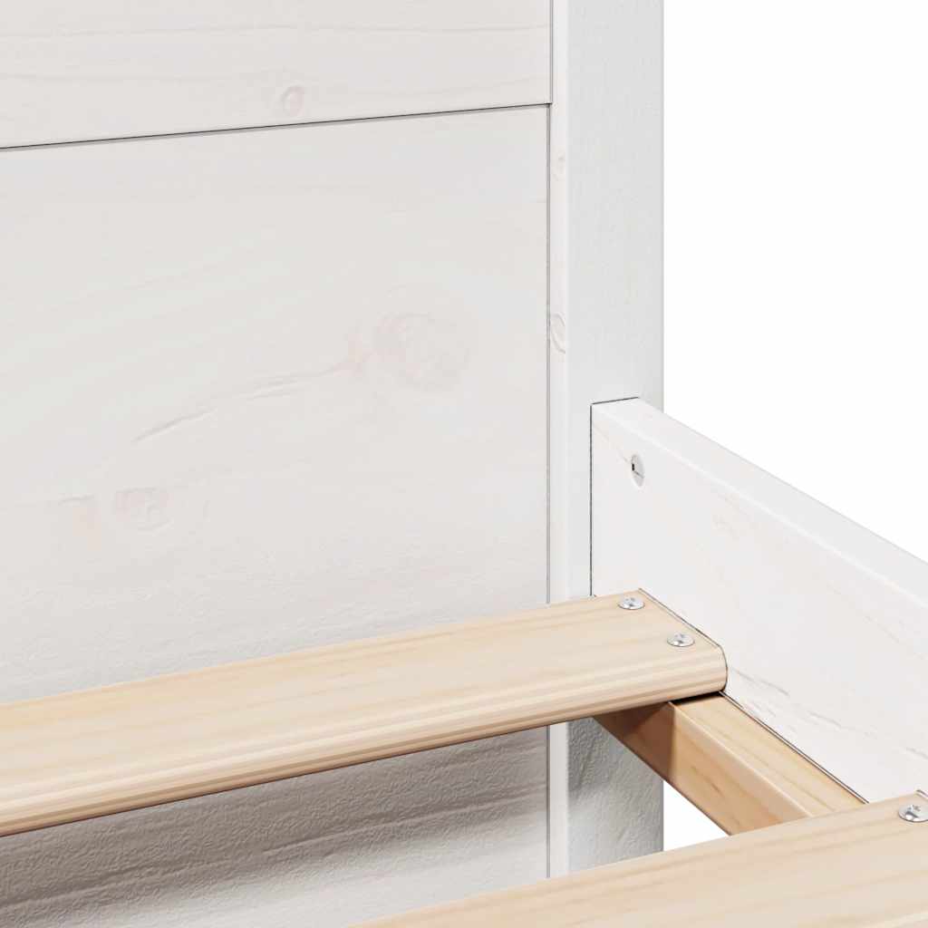 Bedframe zonder matras massief grenenhout wit 180x200 cm is nu te koop bij PeponiXL, paradijselijk wonen!