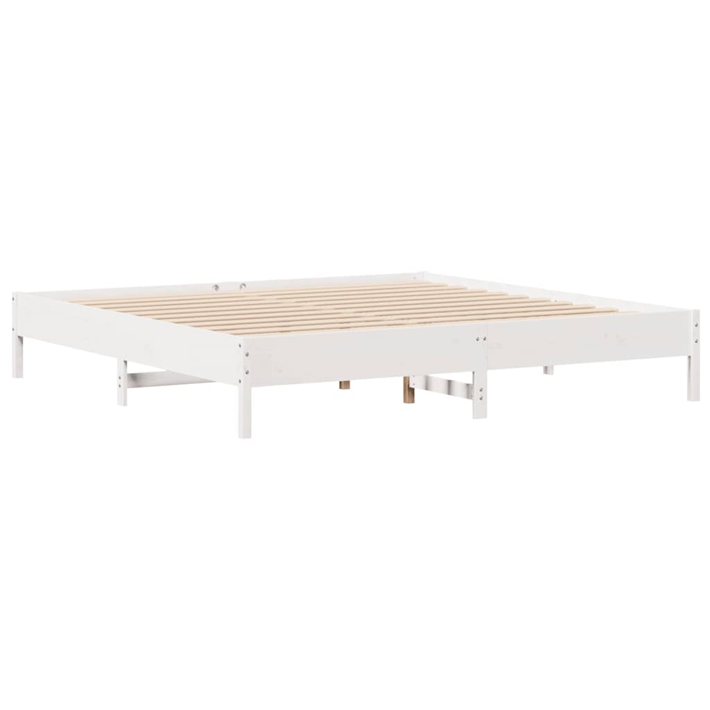 Bedframe zonder matras massief grenenhout wit 180x200 cm is nu te koop bij PeponiXL, paradijselijk wonen!